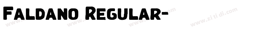 Faldano Regular字体转换